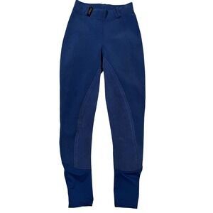 Ovation Athletica Cool Rib Riding Tights Blue Size S Women's Equestrian Horse